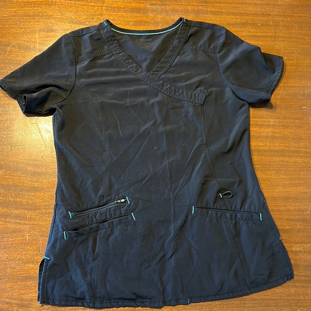 SM Black ScrubStar Scrub Top